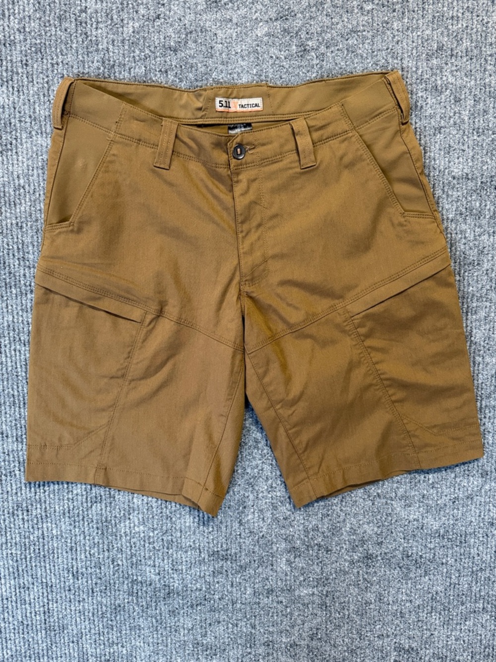 5.11 Apex Men's Tactical Battle Brown 10 Pockets Cargo Shorts 36 Waist